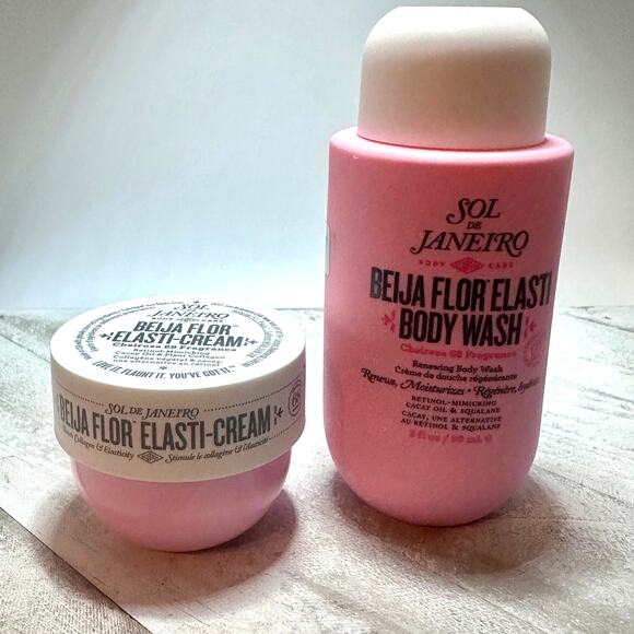 Sol de Janeiro Beija Flor Elasti Body Wash and Cream (Cheirosa 68) Travel Set - Picture 1 of 4